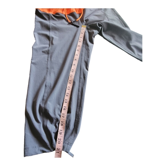 Lululemon Step Lively Crop Pants Orange and Gray - Picture 14 of 16